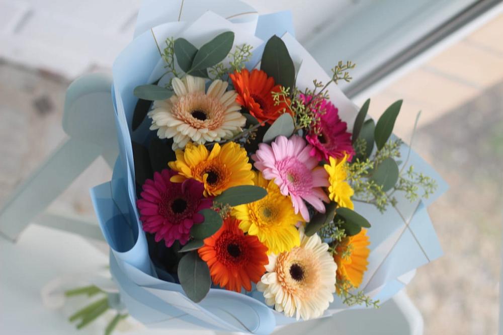 Букет цветов из: Герберы в Курской