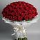 Букет 101 Красная роза Блэк Мэджик в Курской