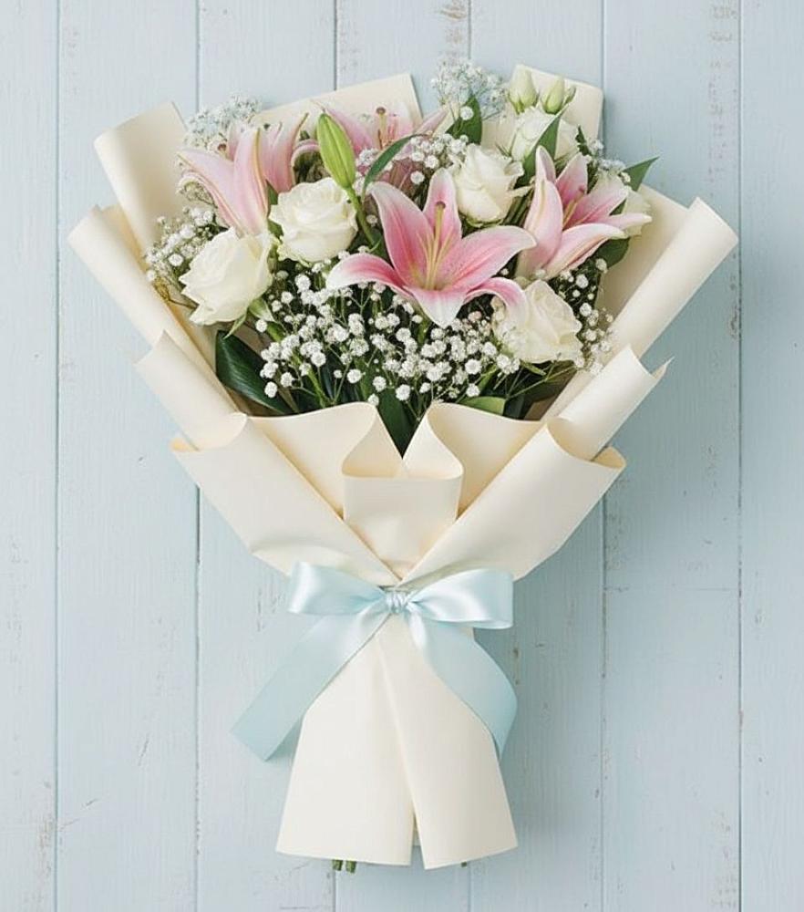 Букет цветов из: Лилии в Курской