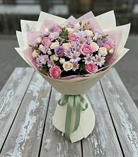 Букет цветов из:  Розы и Хризантемы в Курской