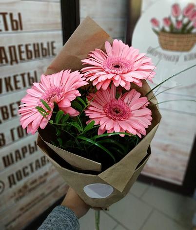 Букет цветов из: Герберы в Курской