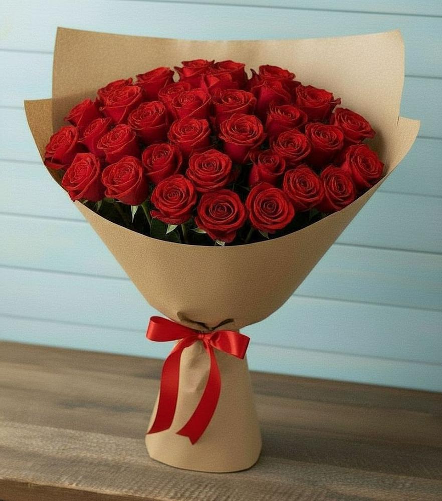 Букет Красные розы Милано в Курской