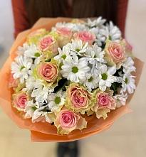 Букет цветов из:  Розы и Хризантемы #REPLACE_PRED# Курской