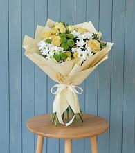 Букет цветов из:  Хризантемы и Розы #REPLACE_PRED# Курской