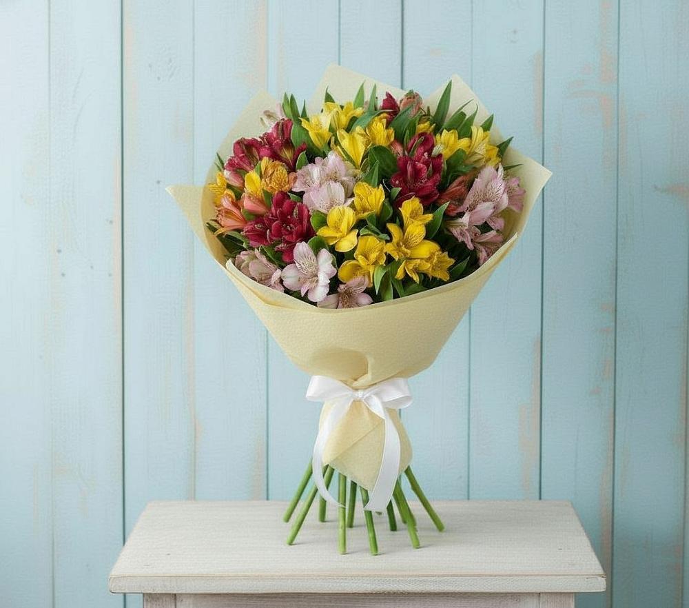 Букет цветов из: Альстромерии в Курской
