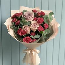 Букет цветов из:  Гвоздики и Розы #REPLACE_PRED# Курской